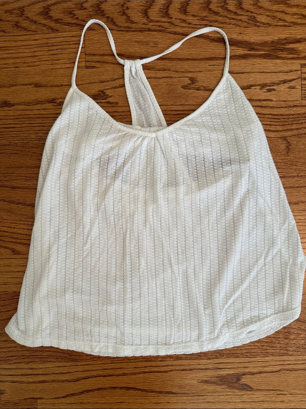 Eberjey Cream Textured Racerback Camisole
